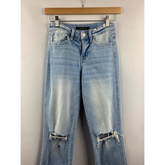 Women's Flying Monkey Blue Ripped Jeans Size 24 - Picture 2 of 6